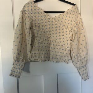 Boho Chic Off-Shoulder Blouse